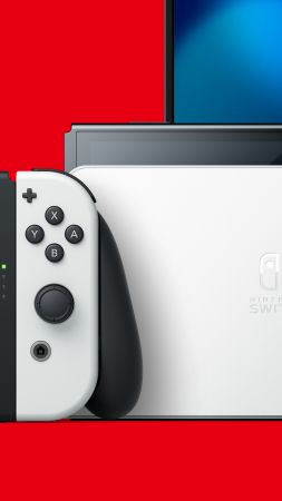 Nintendo Switch OLED, console, 8K (vertical)