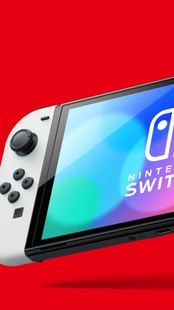 Nintendo Switch OLED, console, 8K (vertical)