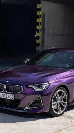 BMW M2 xDrive Coupe, 2021 cars, 4K (vertical)