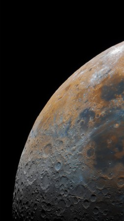 moon, planet, 4K (vertical)