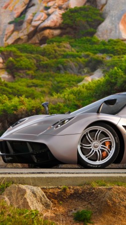 Pagani Huayra, supercar, Pagani, sports car, luxury cars, speed, test drive, doors, side, review (vertical)