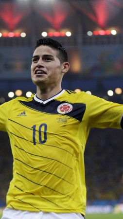 Football, James Rodríguez, soccer, The best players 2015, FIFA World Cup, Real Madrid, James David Rodríguez Rubio (vertical)