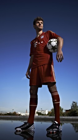 Football, Thomas Muller, soccer, The best players 2015, FIFA, Bayern Munich, striker (vertical)