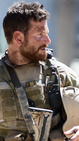 American Sniper, Best Movies of 2015, Chris Kyle, Academy Awards, Bradley Cooper, biographical, Sienna Miller, US Army, USA, war (vertical)