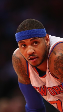 NBA, Carmelo Anthony, Best Basketball Players of 2015, basketball player, forward, New York Knicks (vertical)