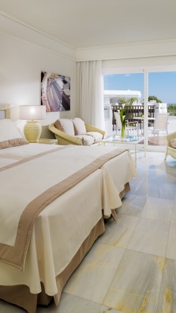 Iberostar Marbella Coral Beach, Best Hotels of 2015, tourism, travel, resort, vacation, bed, room, white (vertical)