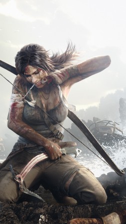 Rise of the Tomb Raider, 5k, 4k wallpaper, Tomb Rider, Best Games 2015, gameplay, review, screenshot, ship (vertical)