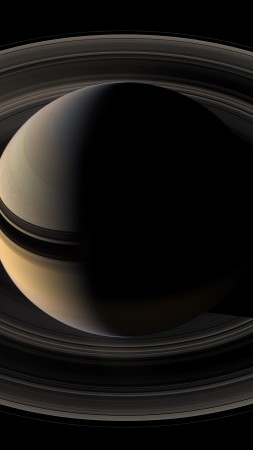 saturn, planet, space (vertical)