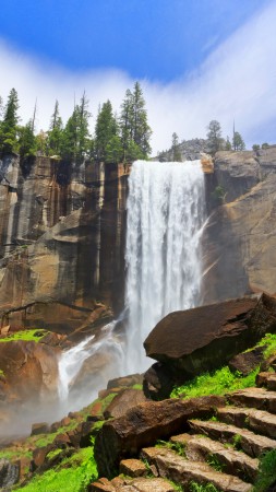 Yosemite, 5k, 4k wallpaper, forest, OSX, apple, mountains (vertical)