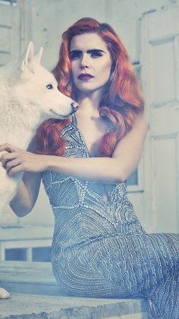 Paloma Faith, Most Popular Celebs in 2015, actress, singer, red hair, dog (vertical)
