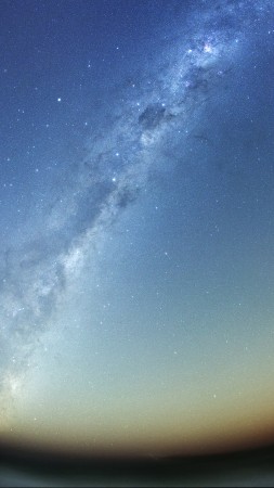 night sky, stars, night, Milky Way, mountains, land (vertical)