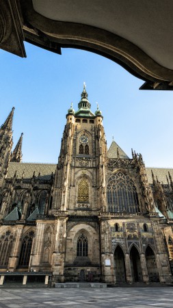 Cathedral of St Vitus, Prague, Castle, Czech Republic, travel, exterior, Gothic, Tours (vertical)