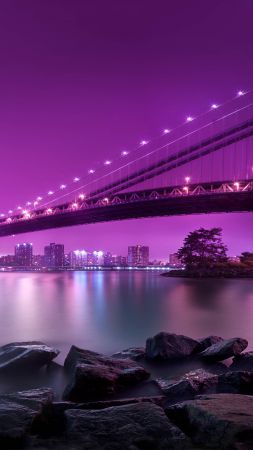 Manhattan Bridge, New York, Tourism, Travel (vertical)