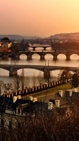 Prague, Czech Republic, Tourism, Travel (vertical)