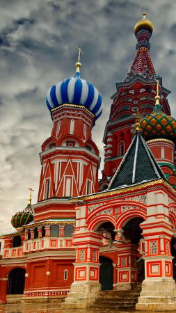 St. Basil's Cathedral, Moscow, Russia, Red Square (vertical)