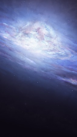 Nebula, space, stars, Andromeda (vertical)