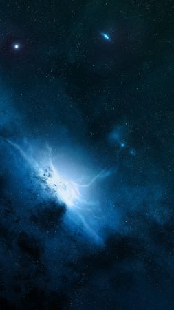 Nebula, space, stars, Andromeda (vertical)