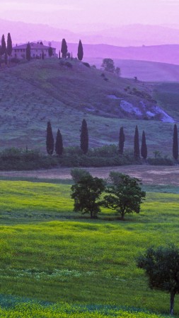 Tuscany, 5k, 4k wallpaper, 8k, Italy, Podere Belvedere Hotel, fields, meadows, villages, green, nature, booking, rest, travel (vertical)