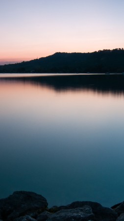 Murtensee, 4k, HD wallpaper, lake, murten, sunset, sunrise (vertical)