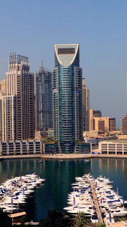 Denmark, harbor, skyscrapers. harbor, boats, water, travel (vertical)