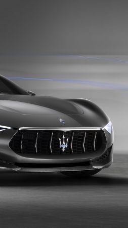 Maserati Alfieri, supercar, Maserati, luxury cars, sports car, speed, concept, side, 2015 Detroit Auto Show, NAIAS, Frankfurt 2015 (vertical)