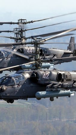 Kamov Ka-52 Alligator, Russian army, fighter helicopter, air force (vertical)