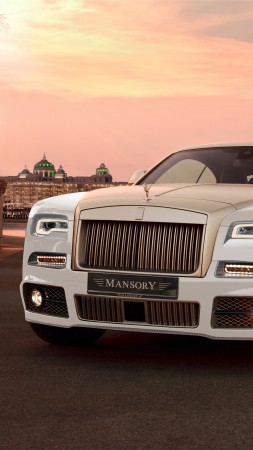 Mansory Rolls-Royce Wraith, Wraith Palm Edition 999, Geneva Auto Show 2016, luxury cars, gold (vertical)