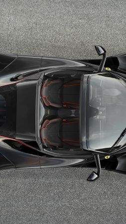 LaFerrari Aperta, hypercar, black (vertical)