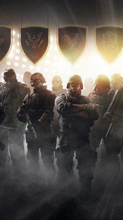 Tom Clancy's Rainbow Six Siege Pro League, game, shooter, soldier, police (vertical)