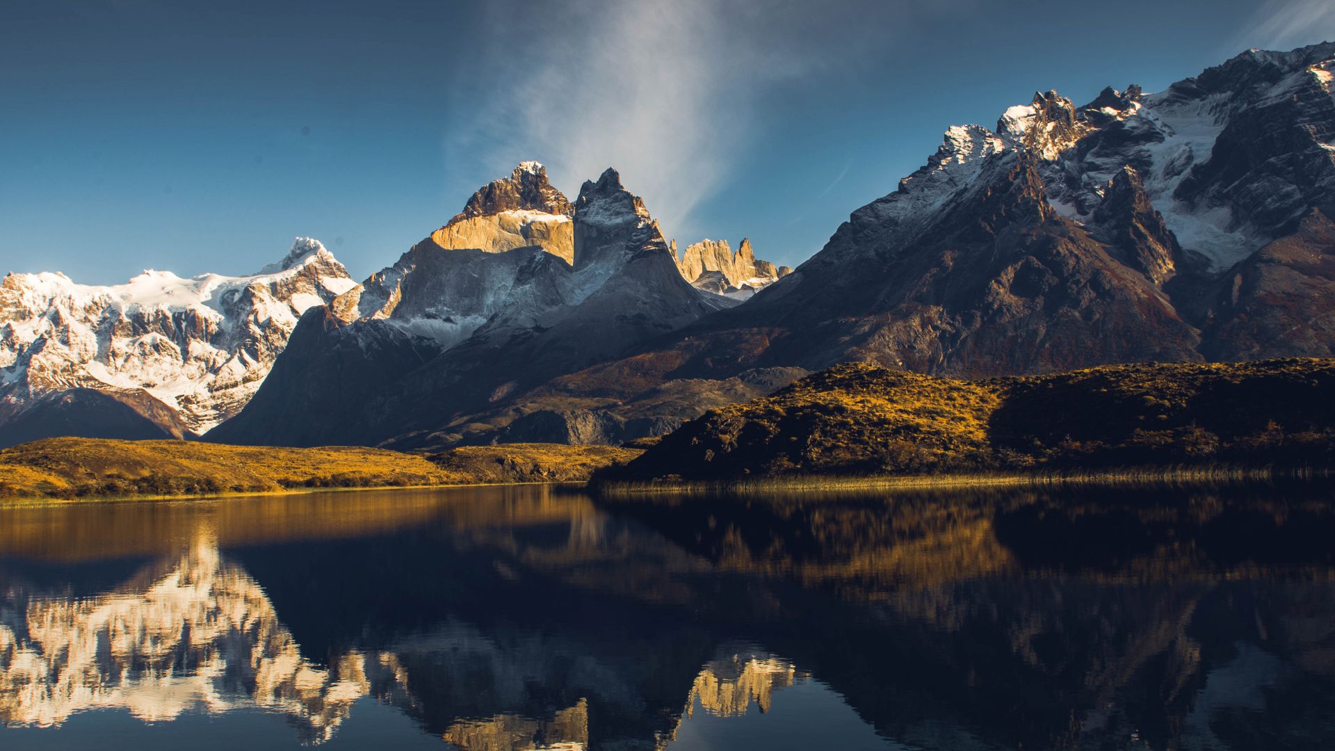 Lake Gray, Torres del Paine, Chile, mountains, 5k (horizontal)