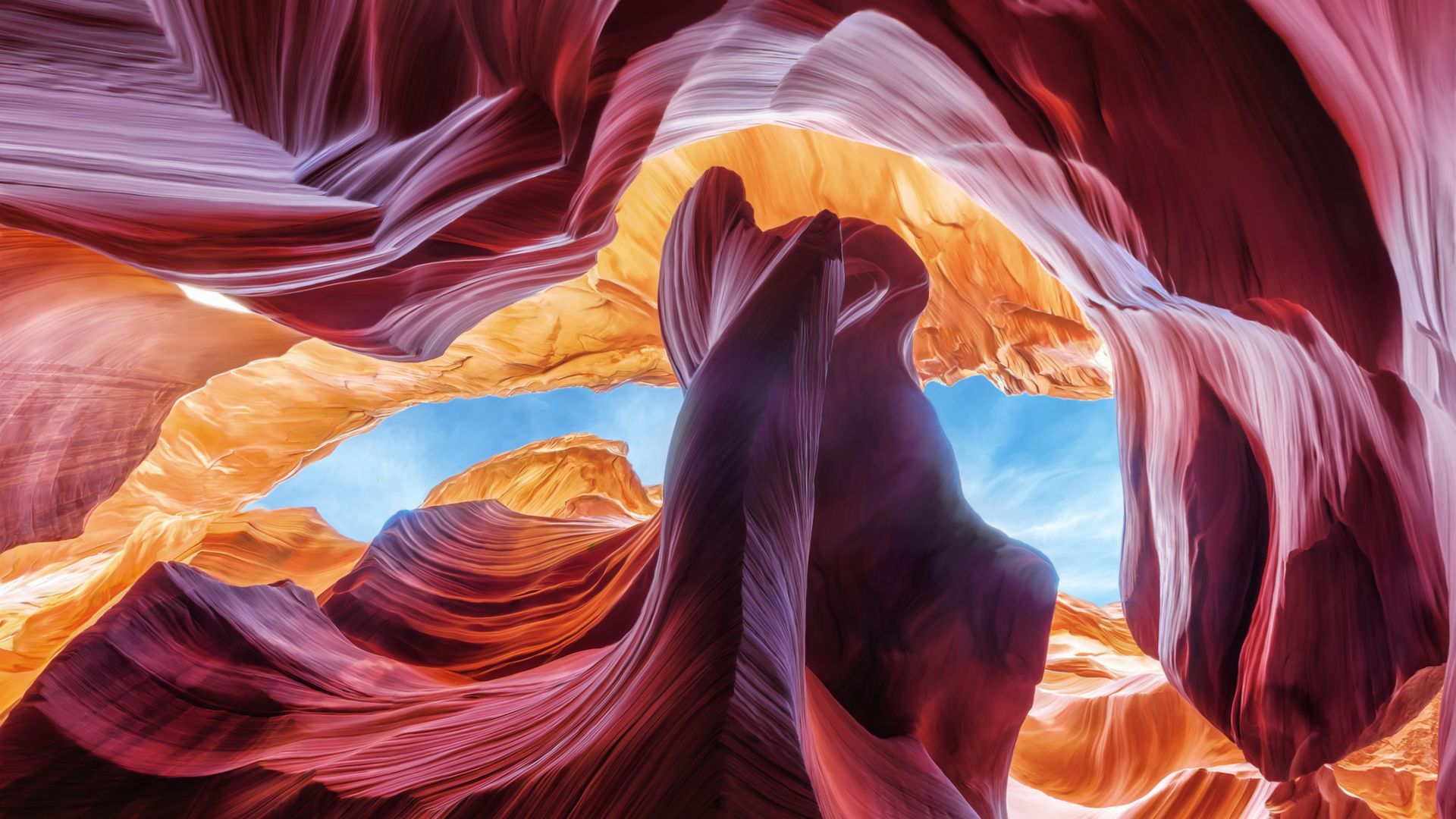 Antelope Canyon, Arizona, USA, 4k (horizontal)