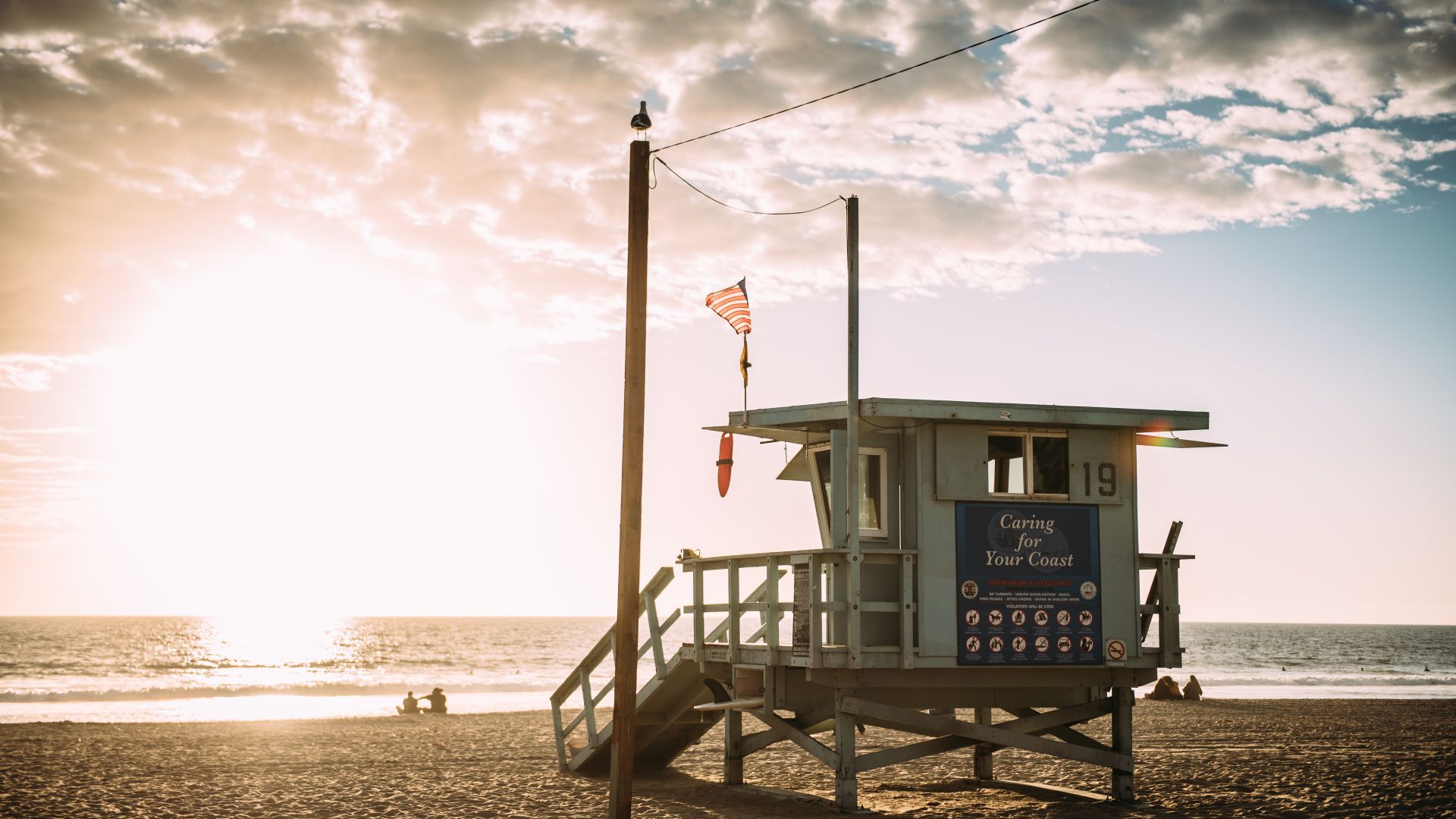 Los Angeles, beach, USA, 5K (horizontal)