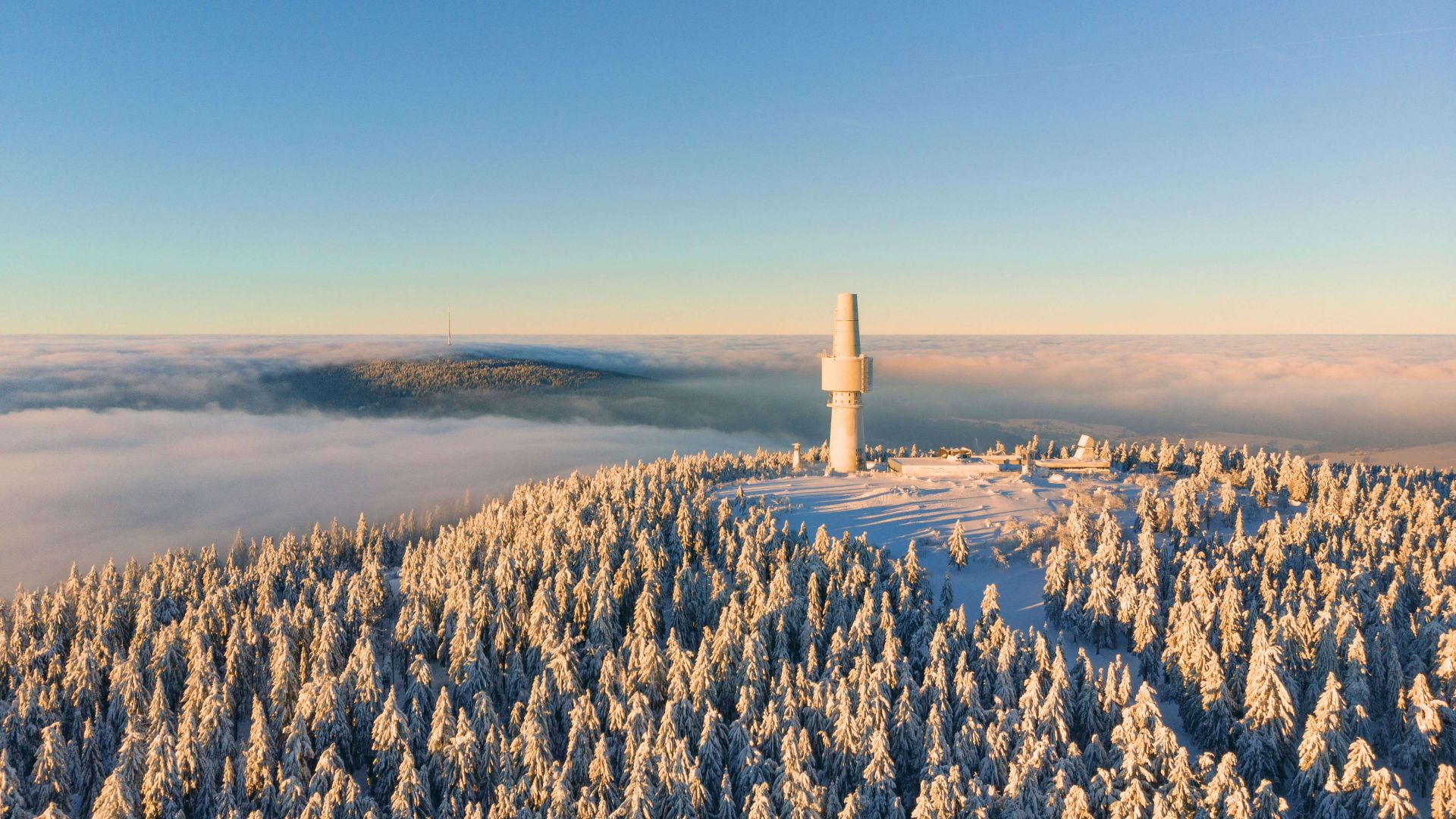 Sonnenaufgang, Fichtelgebirge, Bayern, 4K (horizontal)