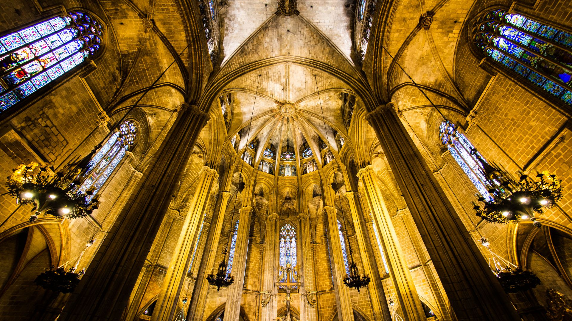 Barcelona Cathedral, Spain, tourism, travel, vacation (horizontal)