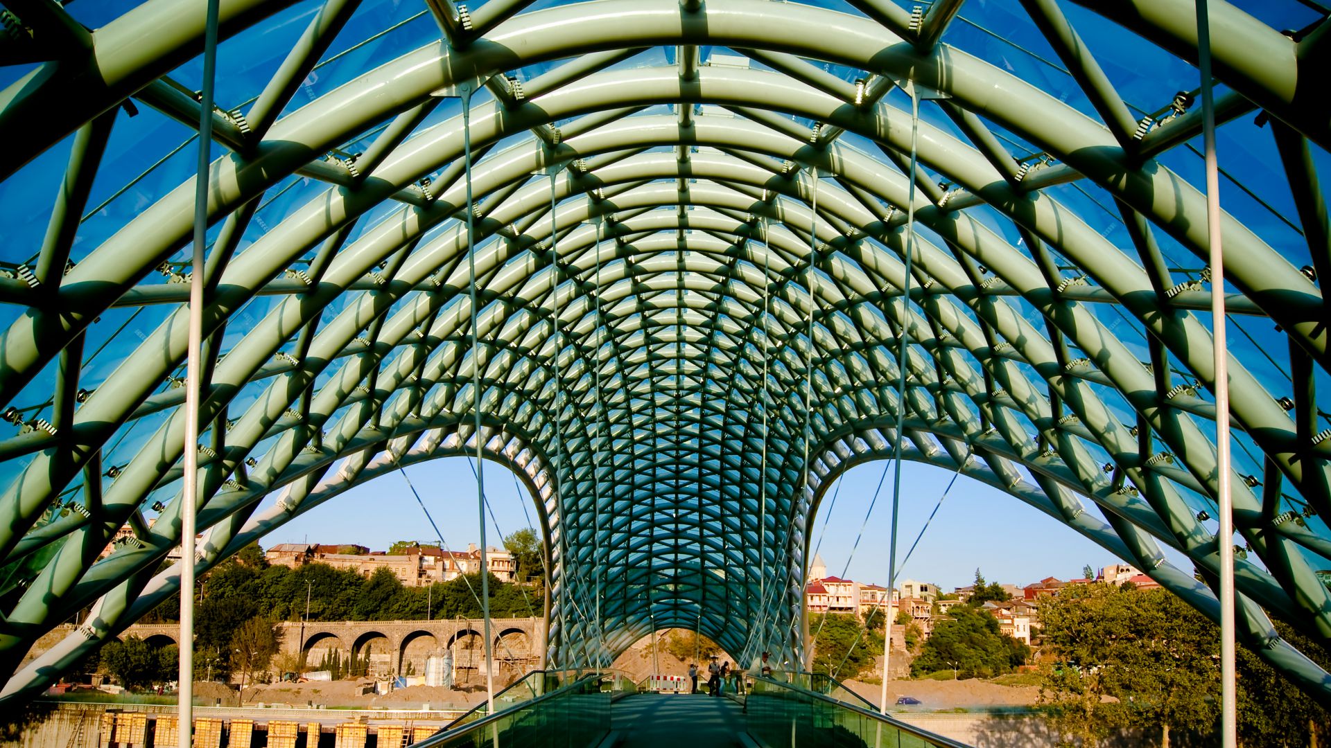 The Bridge of Peace, Tbilisi, Georgia, Tourism, Travel (horizontal)