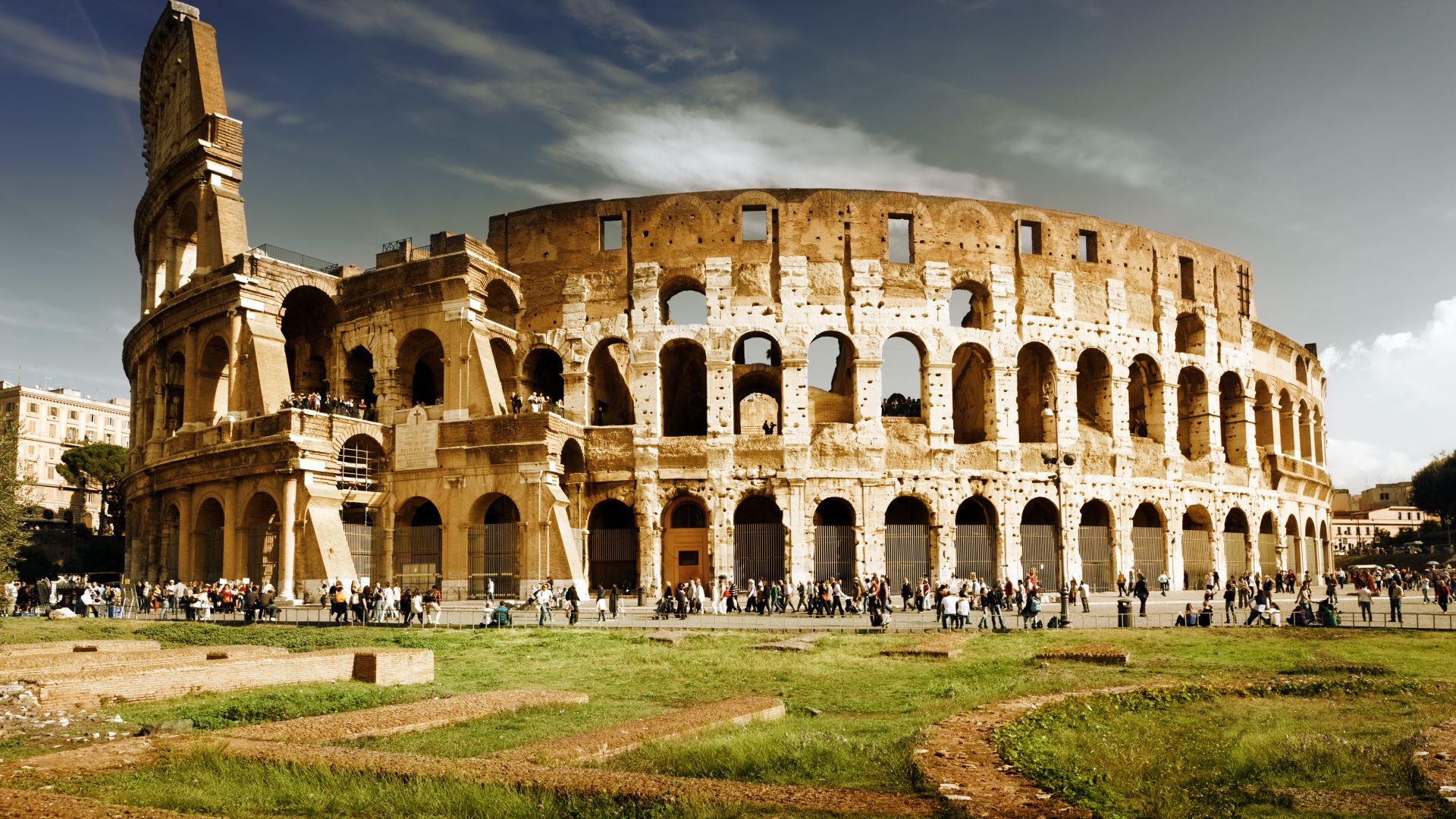 Colosseum, Rome, Italy, travel, tourism (horizontal)