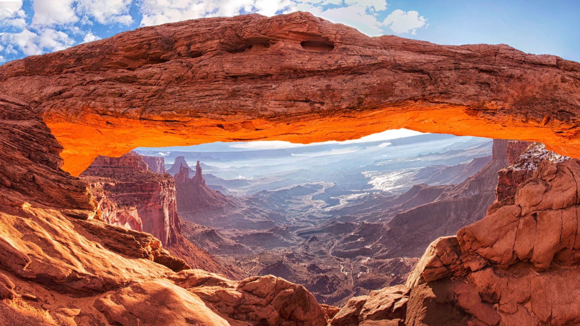 Mesa Arch, 4k, 5k wallpaper, canyon lands, Utah, USA, tourism, travel (horizontal)