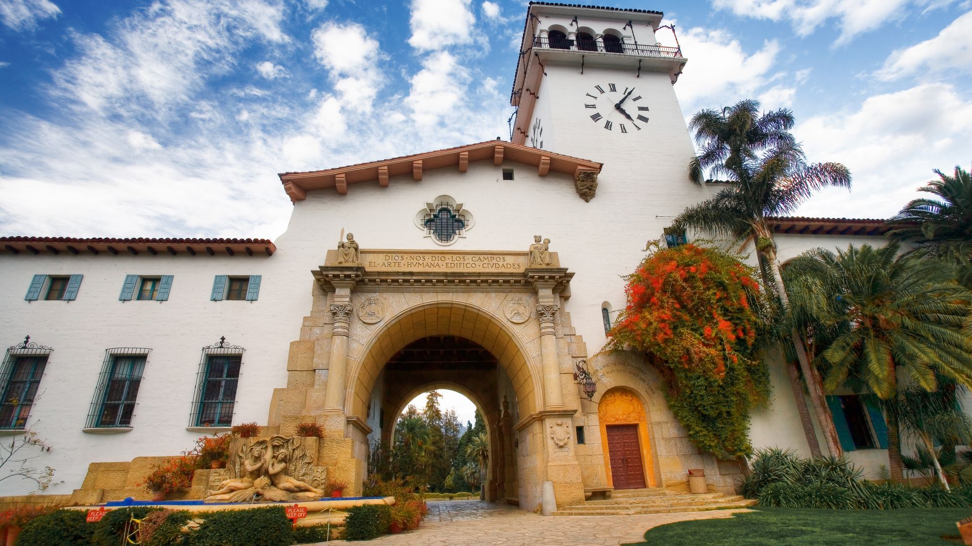 County Courthouse, Santa Barbara, California, USA, travel, tourism, booking (horizontal)