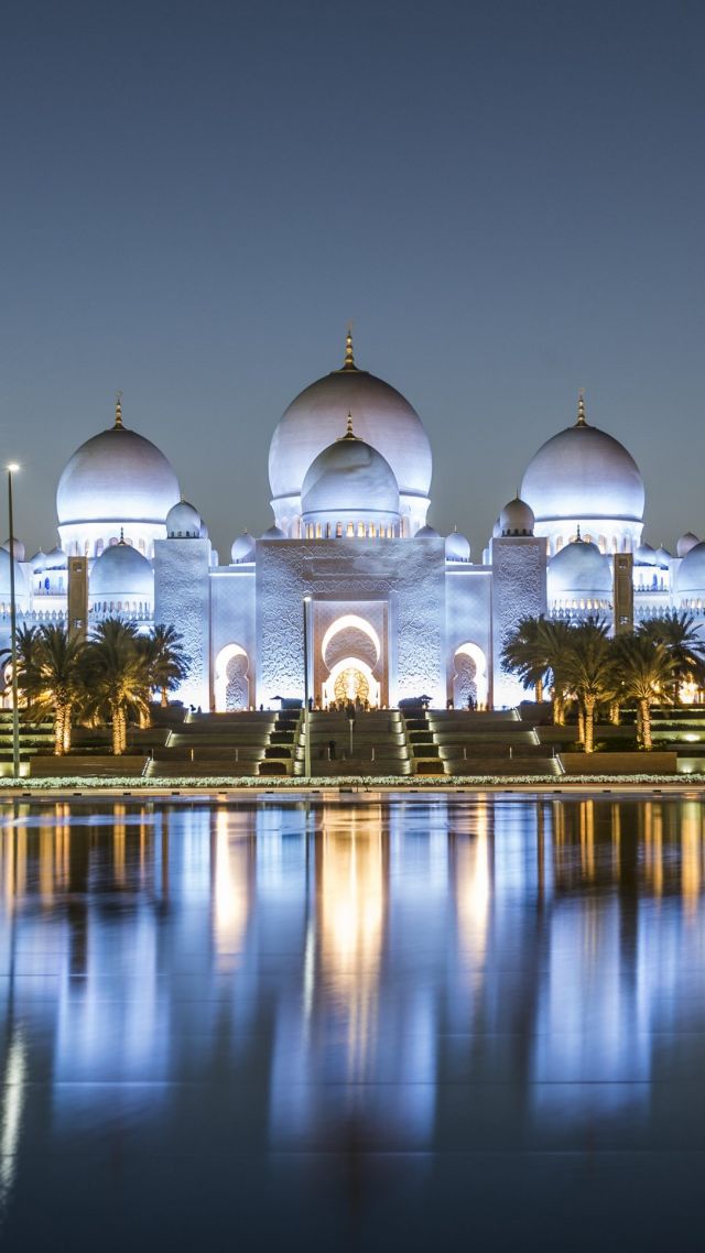 Sheikh Zayed Mosque, Abu Dhabi, 4k (vertical)