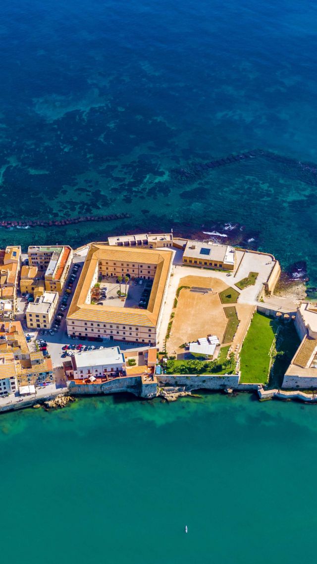 Syracuse, Sicily, Italy, island, sea, water, 5K (vertical)