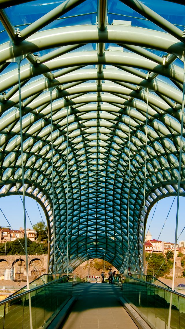 The Bridge of Peace, Tbilisi, Georgia, Tourism, Travel (vertical)