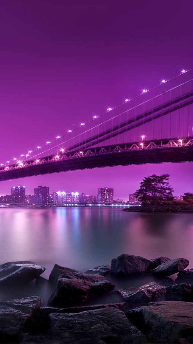 Manhattan Bridge, New York, Tourism, Travel (vertical)