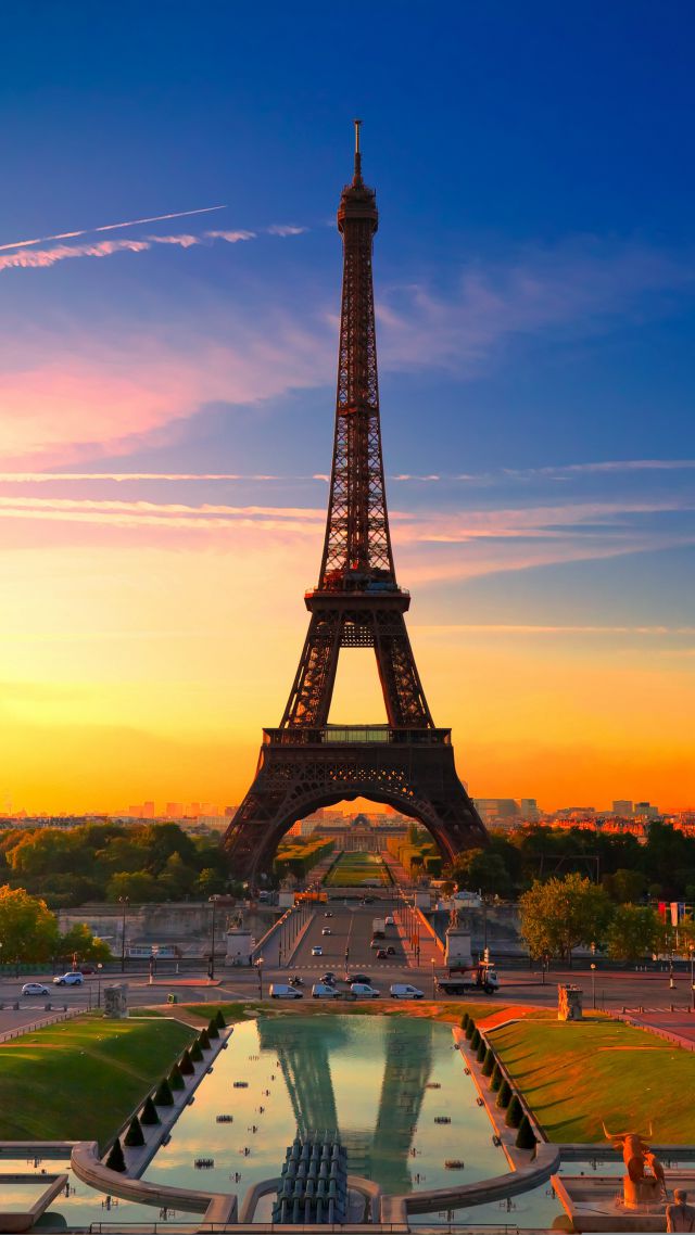 Eiffel Tower, Paris, France, Tourism, Travel (vertical)