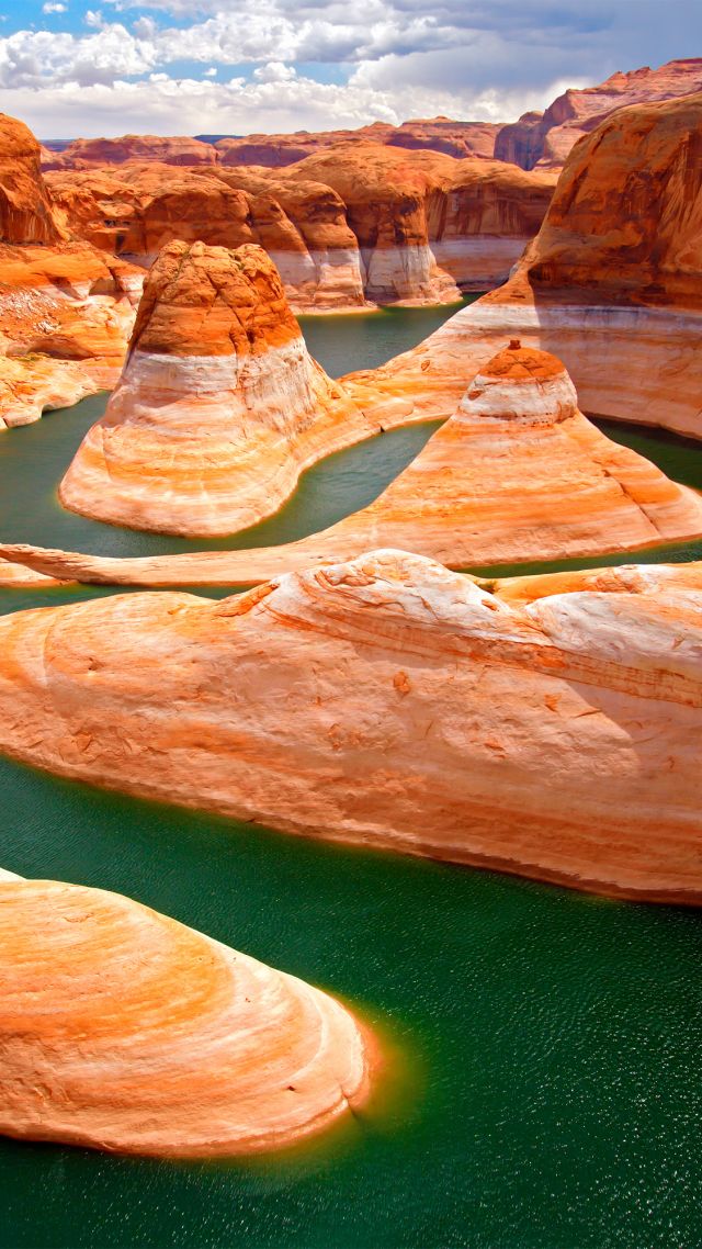 Glen Canyon, 5k, 4k wallpaper, Utah, USA, tourism, travel (vertical)