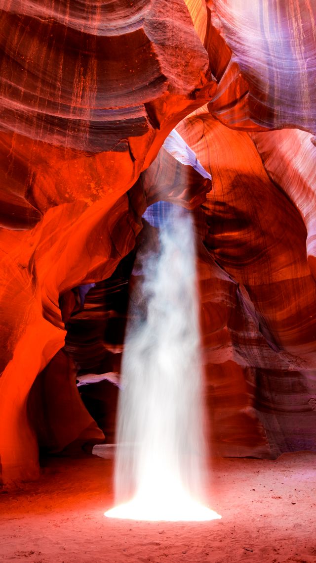 Antelope Canyon, 4k, 5k wallpaper, 8k, Arizona, USA, travel, tourism (vertical)