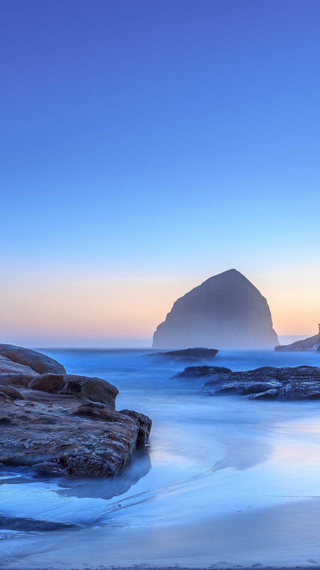 Oregon, 5k, 4k wallpaper, Pacific Ocean, USA, Best Beaches in the World, travel, tourism, sea, sunset, sunrise, beach (vertical)