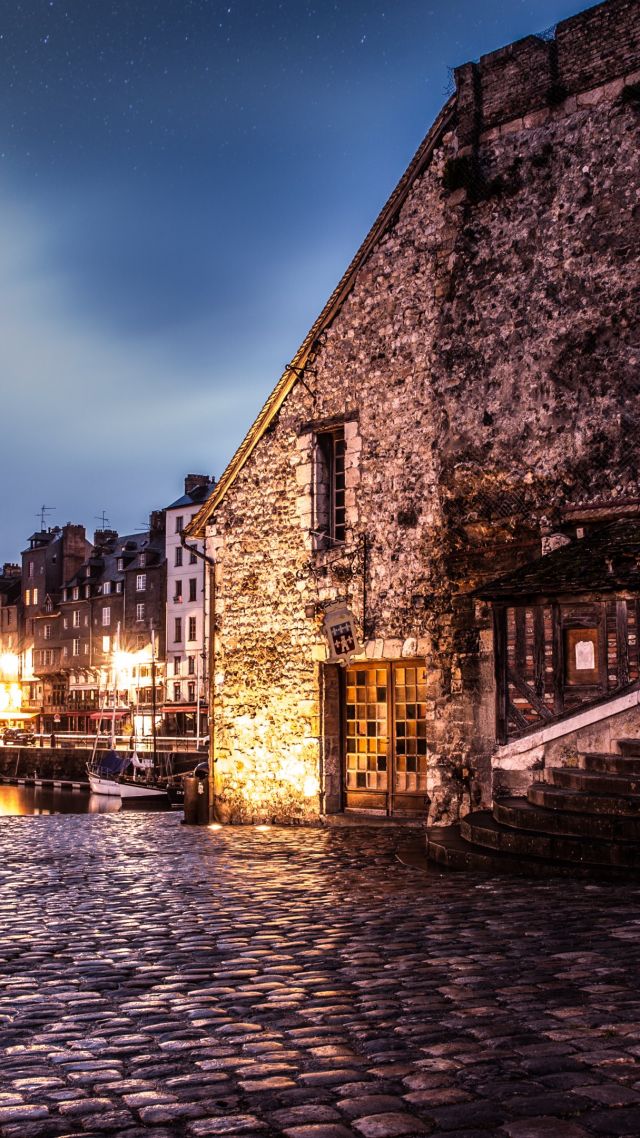 Honfleur, France, travel, tourism, booking (vertical)